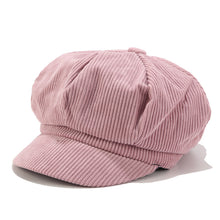 Load image into Gallery viewer, Corduroy Newsboy Hat For Women And Men Breton Cap - AcornPick
