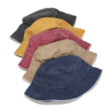 Load image into Gallery viewer, Washed Cotton Bucket Hat For Women And Men - AcornPick
