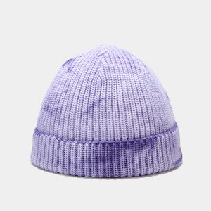 Tie Dye Beanie For Women And Men Knitted Thick Beanie - AcornPick