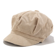 Load image into Gallery viewer, Corduroy Newsboy Hat For Women And Men Breton Cap - AcornPick
